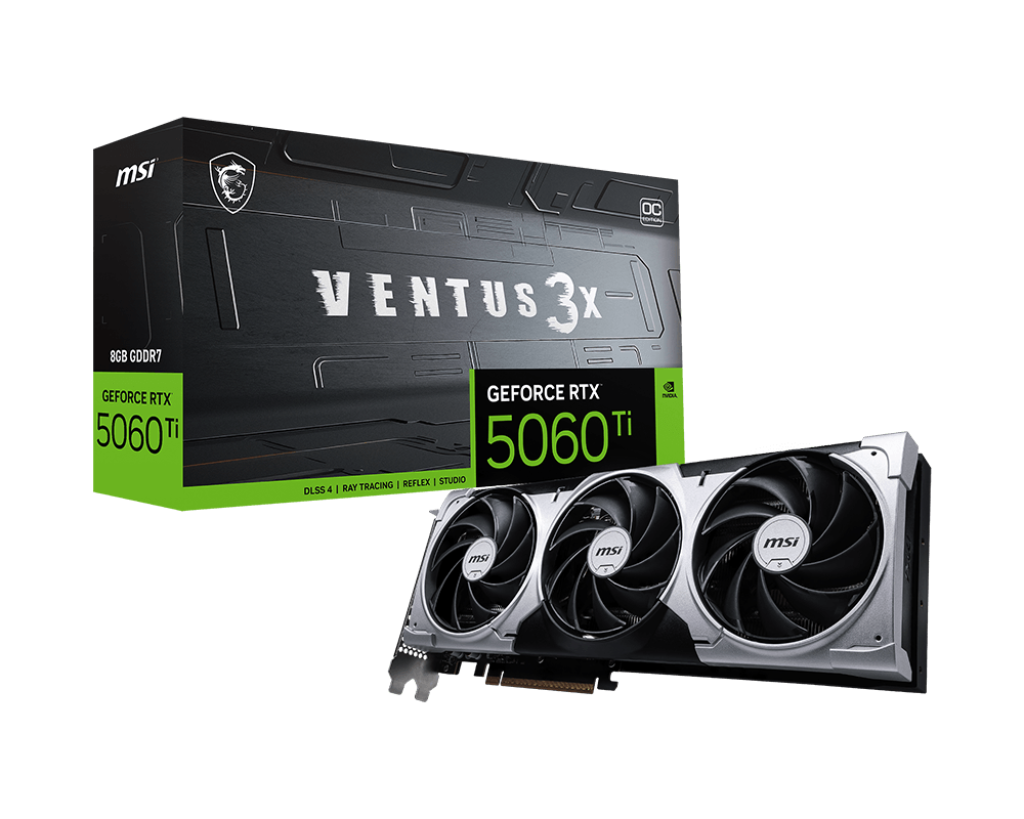 GeForce RTX™ 5060 Ti 8G VENTUS 3X OC GeForce RTX™ 5060 Ti 8G VENTUS 3X OC